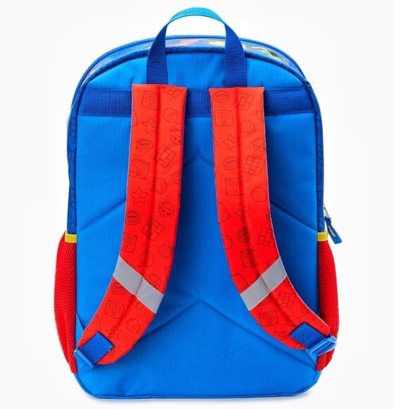 Nintendo Kids Super Mario Bros. Mario World 17" Laptop Video Game Backpack NWT - Picture 3 of 5